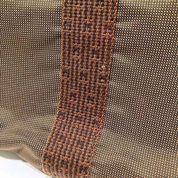 Hermes Clutch Bag Pouch MM Air Line Canvas Nylon